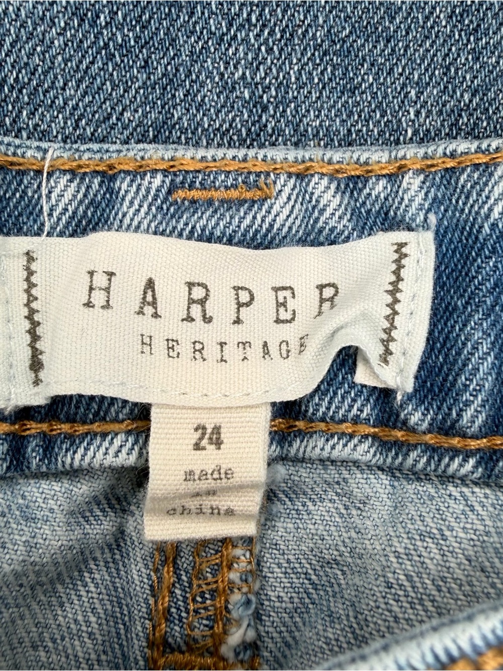 Harper Heritage Lightweight Barrel Jeans Women Sz 24 x 28" Inseam - Picture 3 of 6